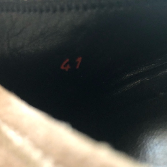 Prada Suede Wedge Mules, size 41, tan color - Picture 7 of 7